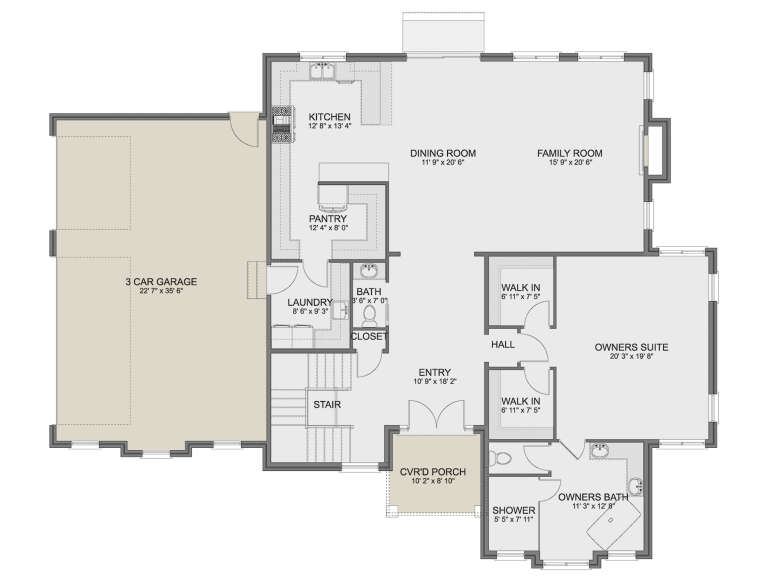 House Plan House Plan #33858 Drawing 1