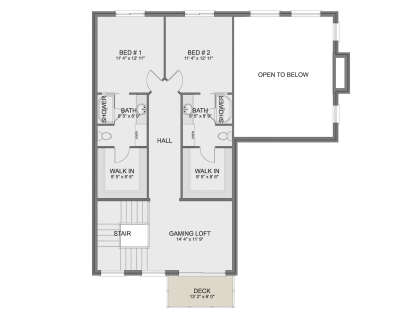 Second Floor for House Plan #2802-00426