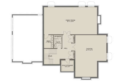 Basement for House Plan #2802-00426