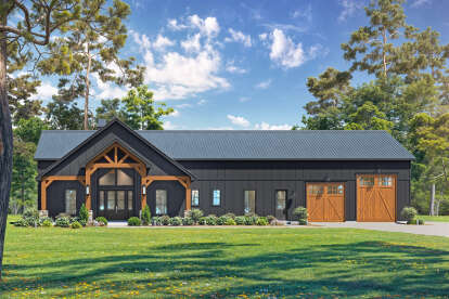 Barn House Plan #4534-00144 Elevation Photo