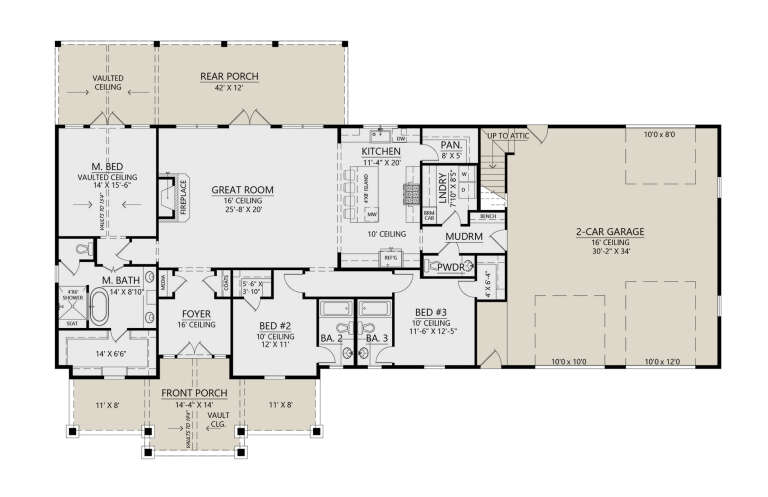 House Plan House Plan #33859 Drawing 1
