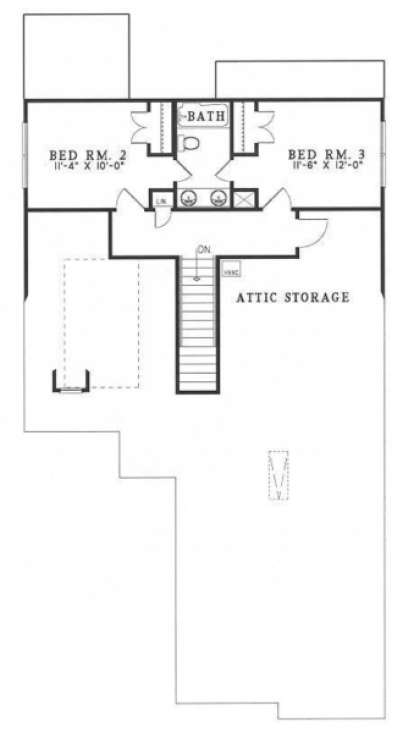 Second Floor for House Plan #110-00172