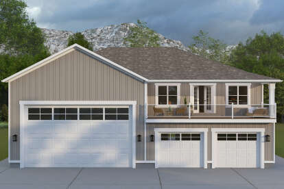 Modern Farmhouse House Plan #2802-00427 Elevation Photo