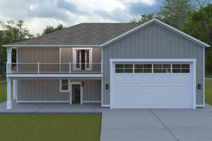 Modern Farmhouse House Plan #2802-00427 Elevation Photo