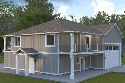 Modern Farmhouse House Plan #2802-00427 Elevation Photo