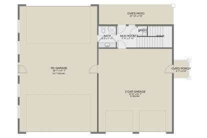 Garage Floor for House Plan #2802-00427