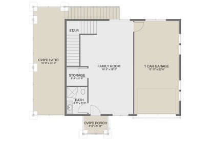 Garage Floor for House Plan #2802-00428