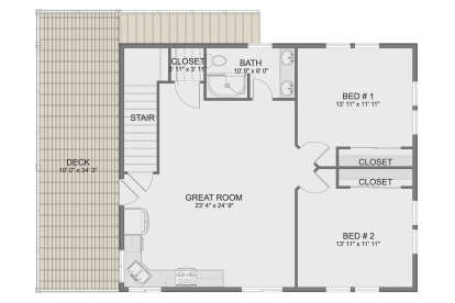 Second Floor for House Plan #2802-00428