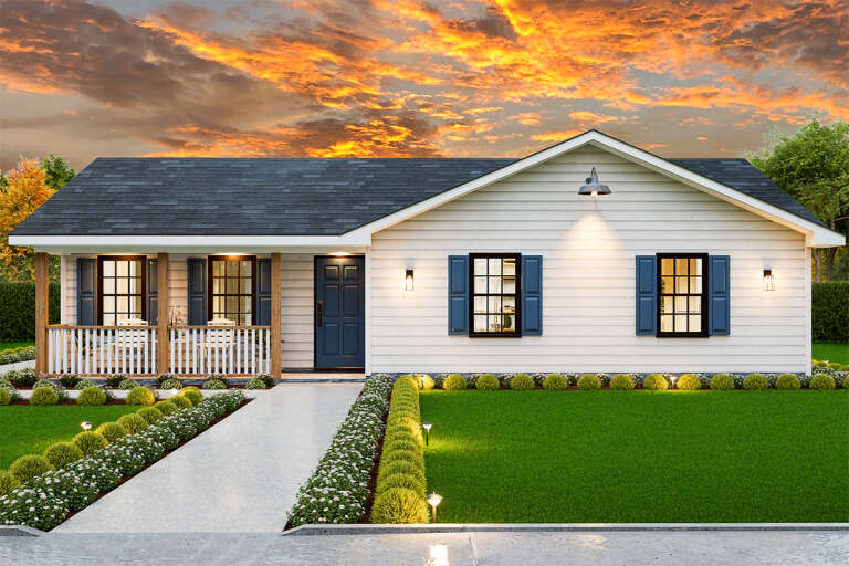 House Plan House Plan #33864 Front Elevation 
