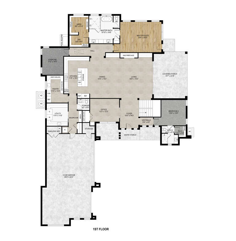House Plan House Plan #33865 Drawing 1