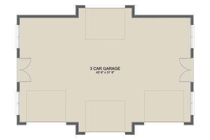 Garage Floor for House Plan #2802-00429