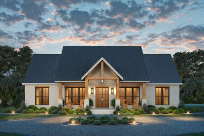 Craftsman House Plan #041-00402 Elevation Photo