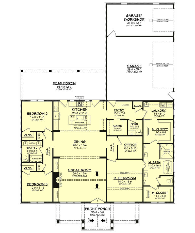 House Plan House Plan #33869 Drawing 1