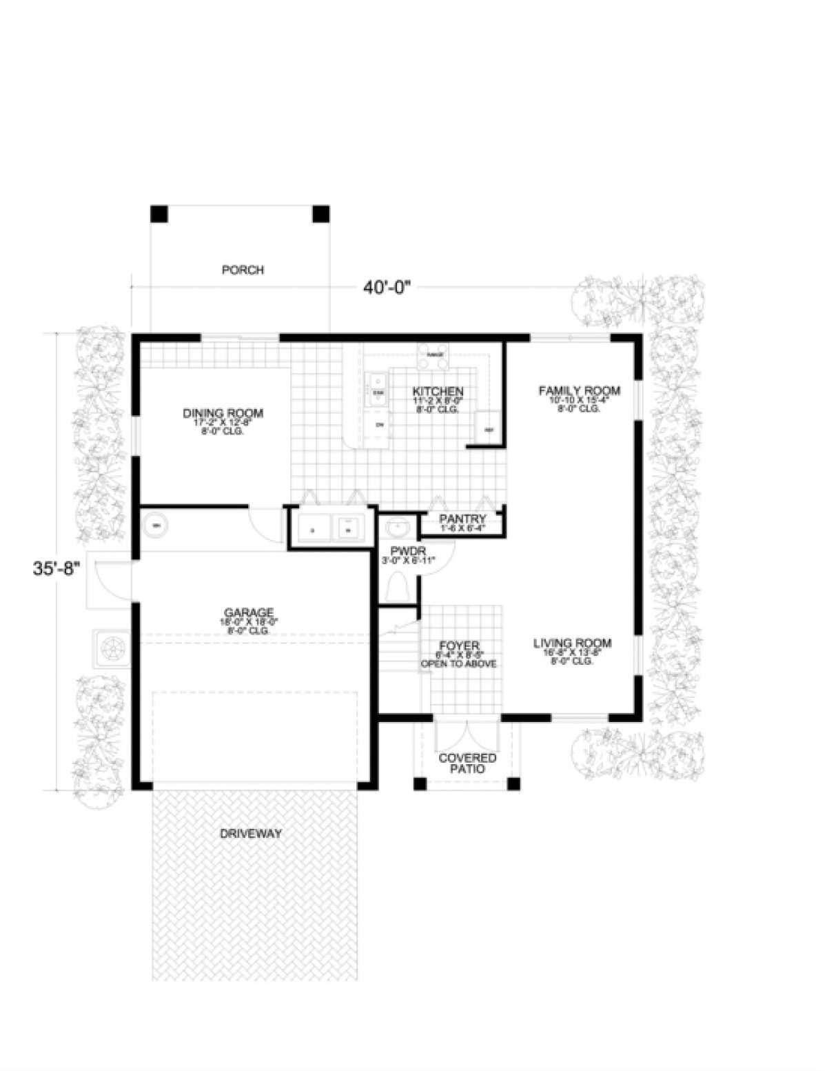 Floorplan 1 for House Plan #168-00034
