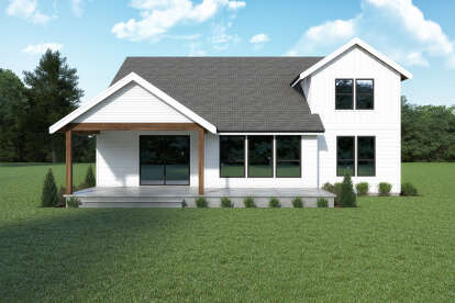 Modern Farmhouse House Plan #2464-00165 Elevation Photo