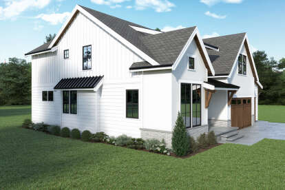 Modern Farmhouse House Plan #2464-00165 Elevation Photo