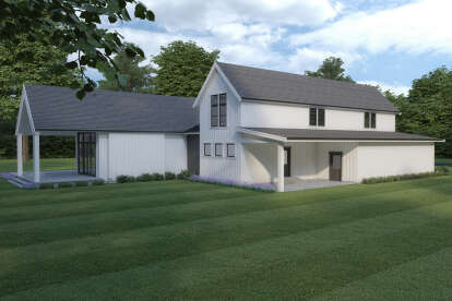 Modern Farmhouse House Plan #2464-00167 Elevation Photo
