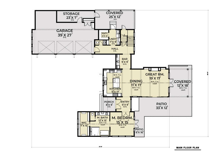 House Plan House Plan #33875 Drawing 1
