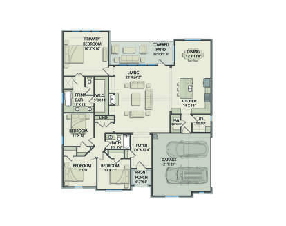 Main Floor for House Plan #3571-00040