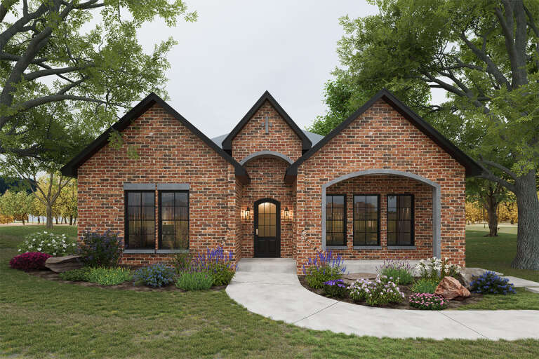 House Plan House Plan #33877 Front Elevation 