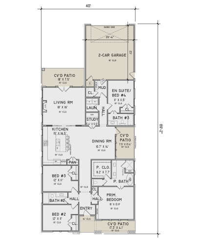 Main Floor for House Plan #9480-00001