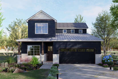 Modern Farmhouse House Plan #9480-00004 Elevation Photo