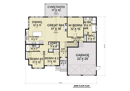 Main Floor for House Plan #2464-00168