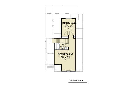 Second Floor for House Plan #2464-00168