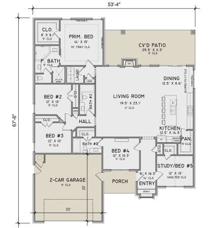 Main Floor for House Plan #9480-00005