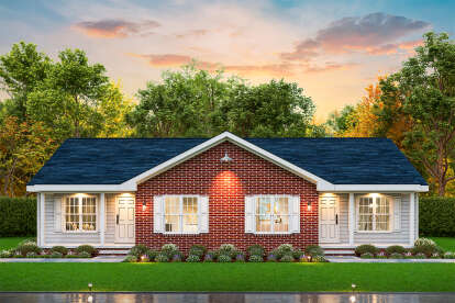 Traditional House Plan #699-00446 Elevation Photo
