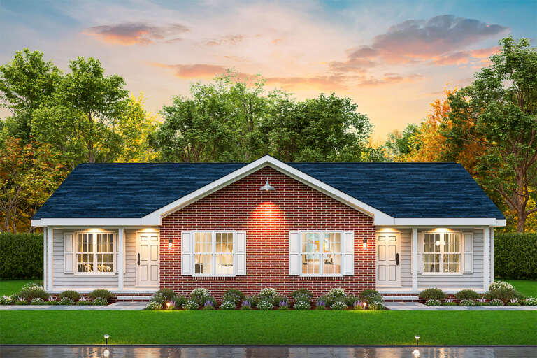 House Plan House Plan #33884 Front Elevation 