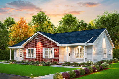 Traditional House Plan #699-00446 Elevation Photo