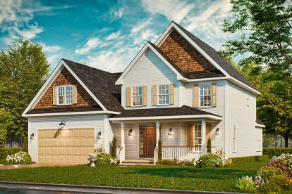 Craftsman House Plan #699-00447 Elevation Photo