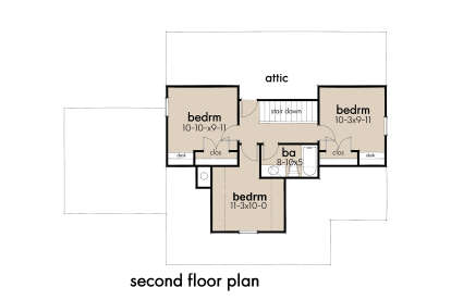 Second Floor for House Plan #9401-00131