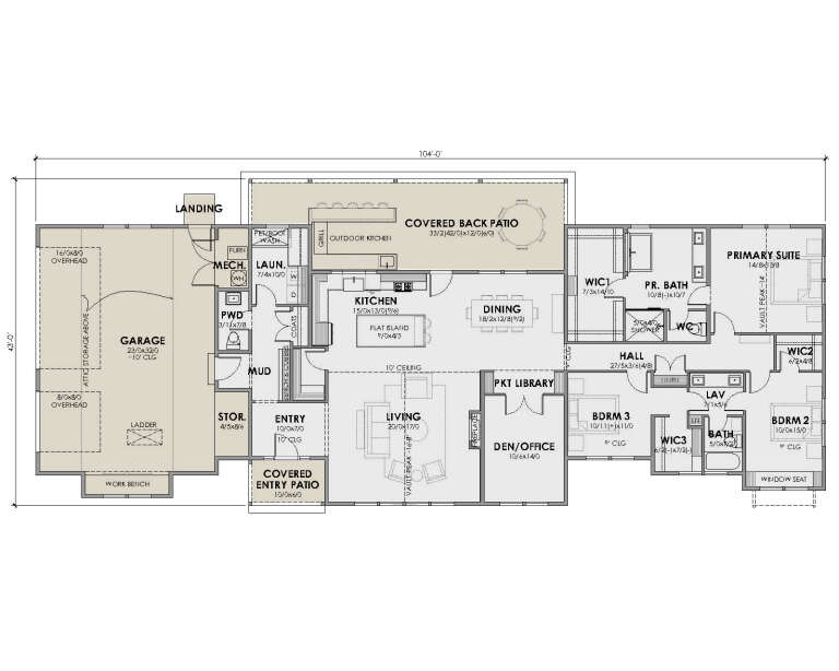 House Plan House Plan #33888 Drawing 1