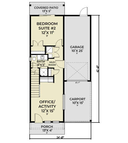 First Floor for House Plan #2464-00169