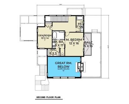 Second Floor for House Plan #2464-00170