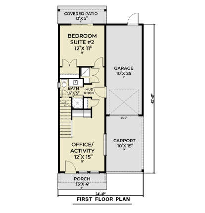 First Floor for House Plan #2464-00171