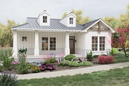 Modern Farmhouse House Plan #9480-00007 Elevation Photo