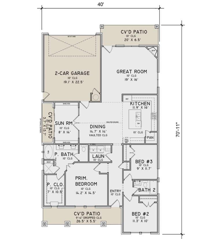 House Plan House Plan #33894 Drawing 1