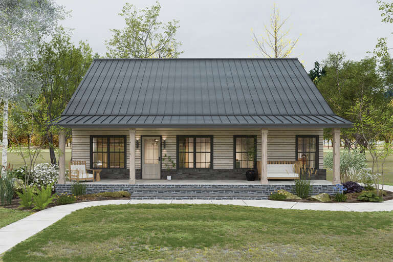 House Plan House Plan #33895 Front Elevation 