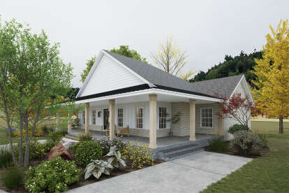Modern Farmhouse House Plan #9480-00009 Elevation Photo