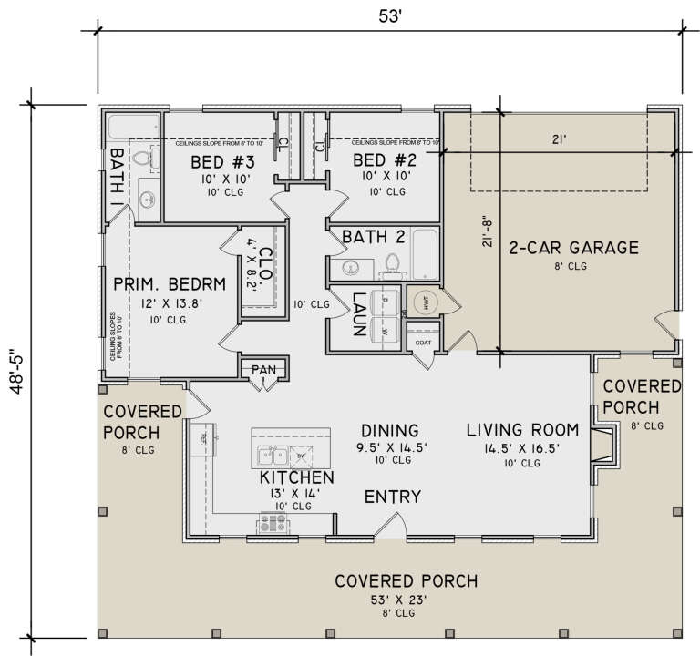 House Plan House Plan #33896 Drawing 1