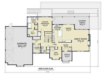 Main Floor for House Plan #2464-00172