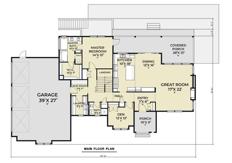 House Plan House Plan #33898 Drawing 1