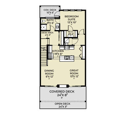 Main Floor for House Plan #2464-00173