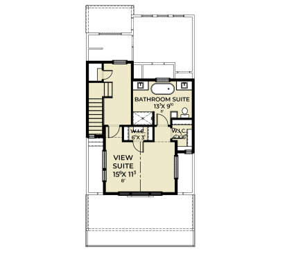 Second Floor for House Plan #2464-00173