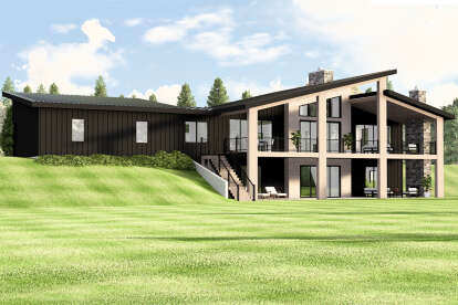 Contemporary House Plan #5032-00373 Elevation Photo