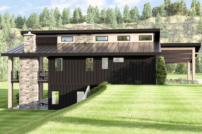 Contemporary House Plan #5032-00373 Elevation Photo