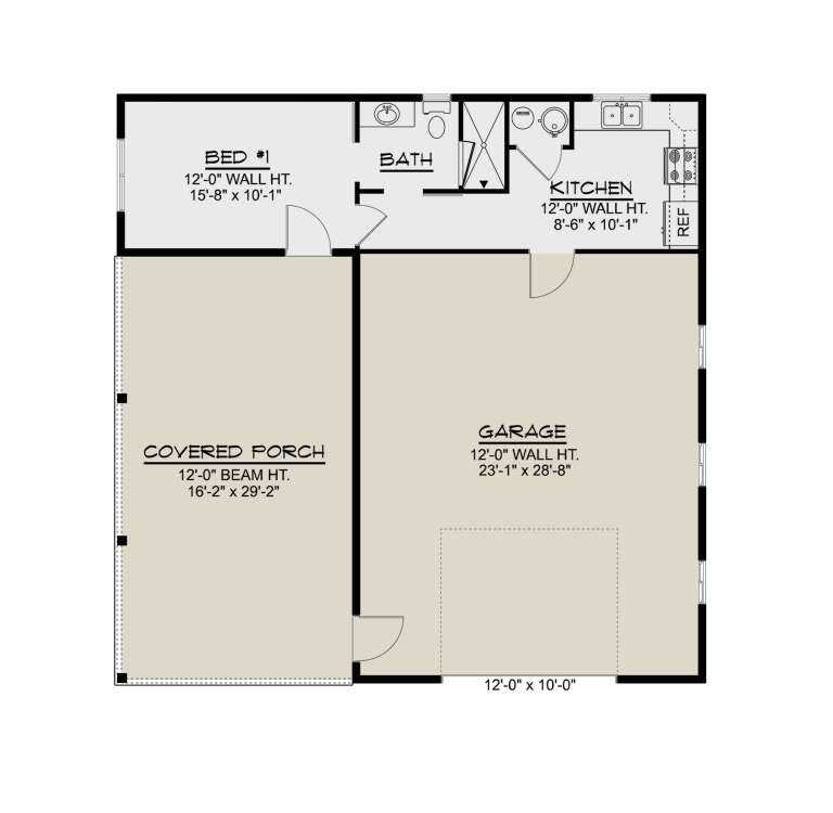 House Plan House Plan #33902 Drawing 1